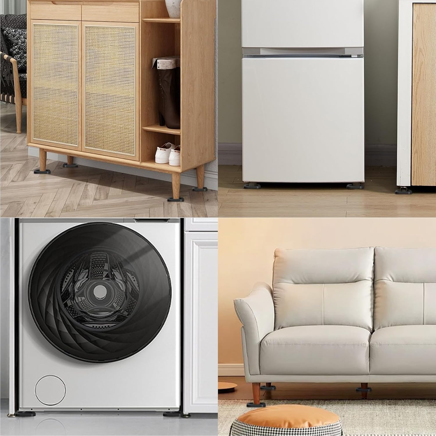 Almohadillas antivibración lavadora patas antideslizantes | Prologyc