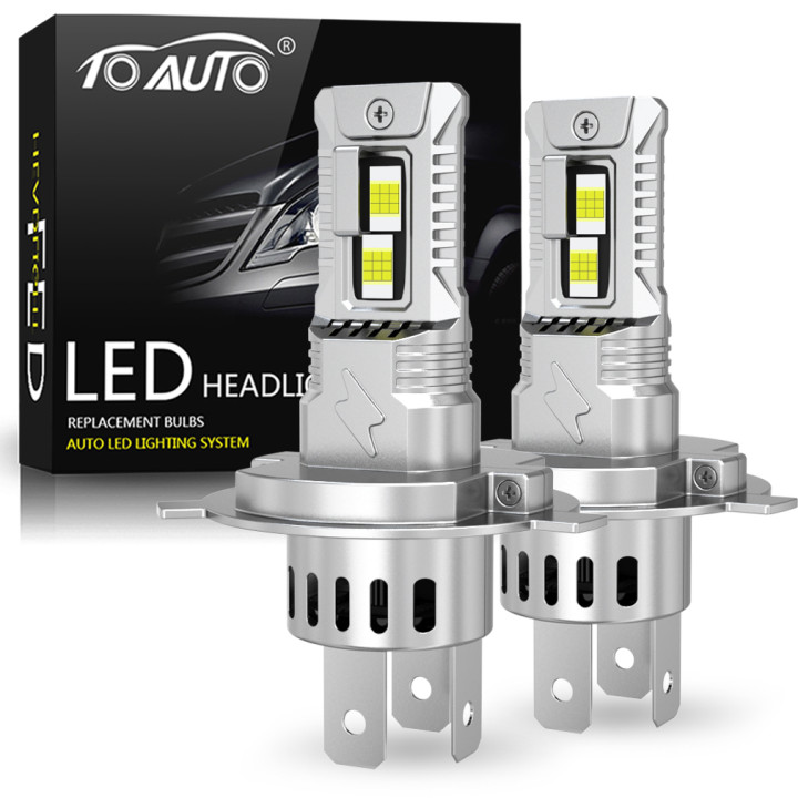 TOAUTO H4 bombilla LED para faros delanteros Canbus H7 H11 9005 HB3 9006 HB4 bombilla para faros de coche 100W 30000LM superbril