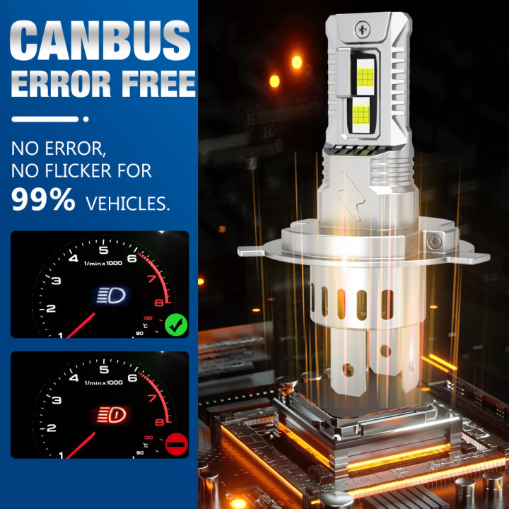 TOAUTO H4 bombilla LED para faros delanteros Canbus H7 H11 9005 HB3 9006 HB4 bombilla para faros de coche 100W 30000LM superbril