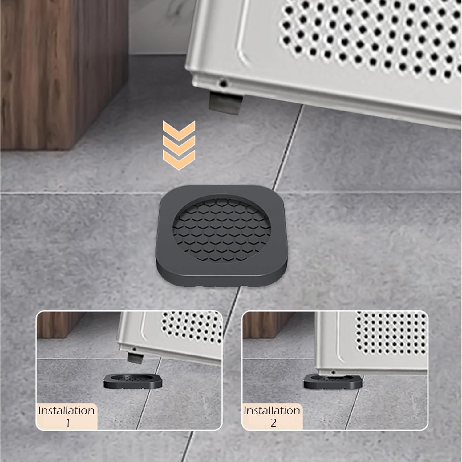 Almohadillas antivibración lavadora patas antideslizantes | Prologyc