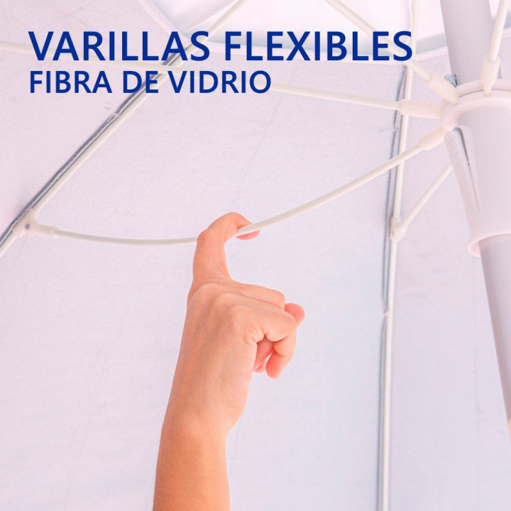 Sombrilla Playa Lola Home Ø200 cm UPF50+ con Soporte Arena | prologyc.es | repuestos.prologyc.es