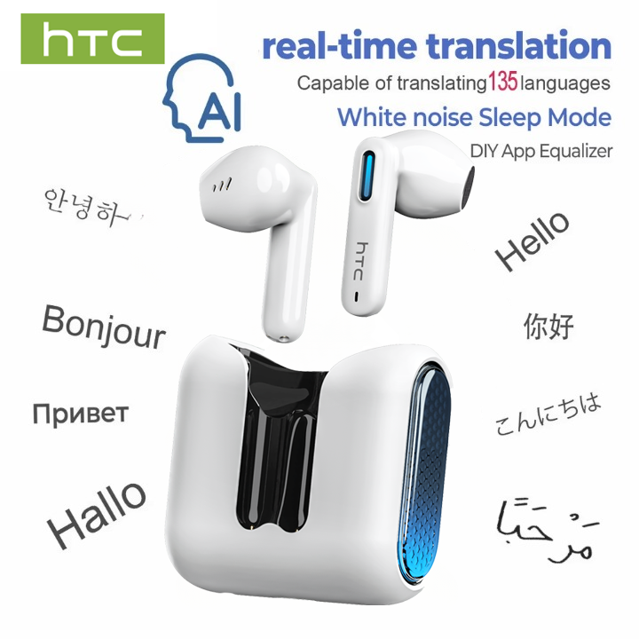 Auriculares HTC NE49 TWS con Traductor IA y Cancelación ENC | prologyc.es | repuestos.prologyc.es