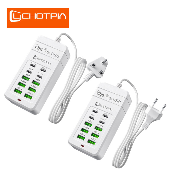 Regleta USB Carga Rápida 6 USB-A 4 USB-C con Cable 1,2 m | prologyc.es | repuestos.prologyc.es