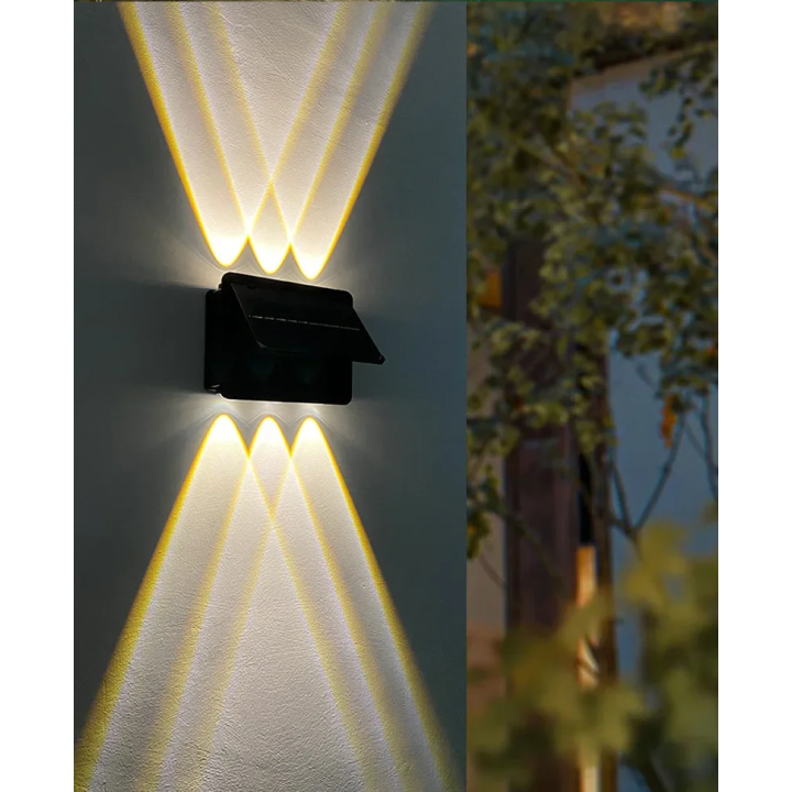Lámpara Solar LED de Pared Impermeable 4 6 8 LED para Jardín | prologyc.es | repuestos.prologyc.es