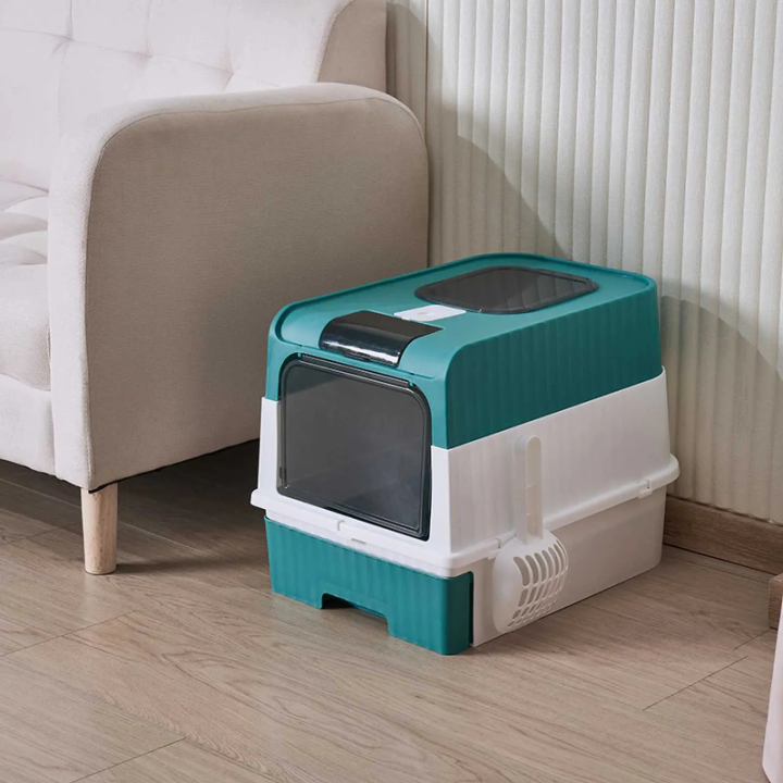 Arenero Plegable para Gatos con Tapa Antifugas y Pala | prologyc.es | repuestos.prologyc.es