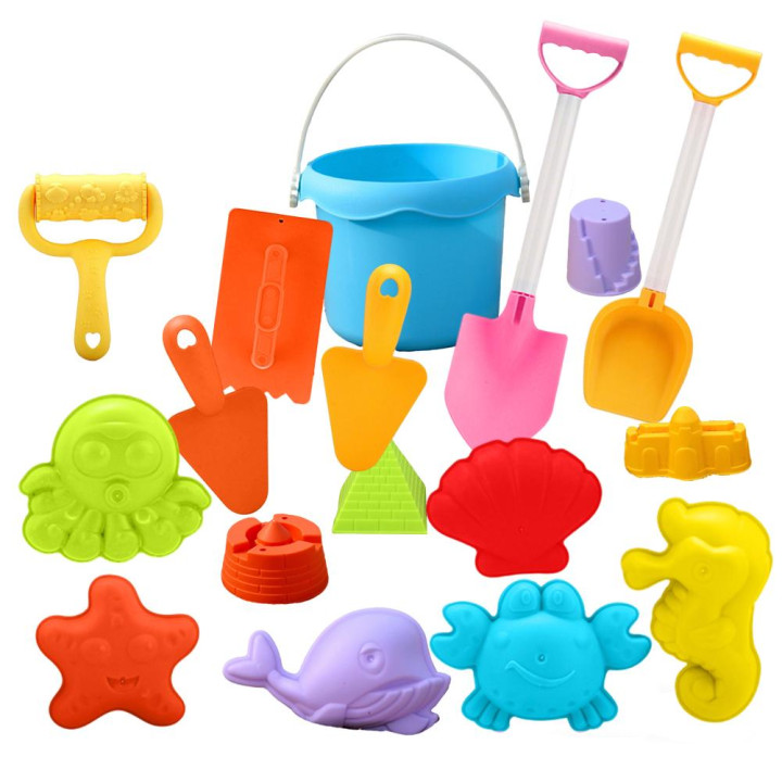 Juego de Playa Infantil con Cubo Pala Rastrillo y Regadera | prologyc.es | repuestos.prologyc.es