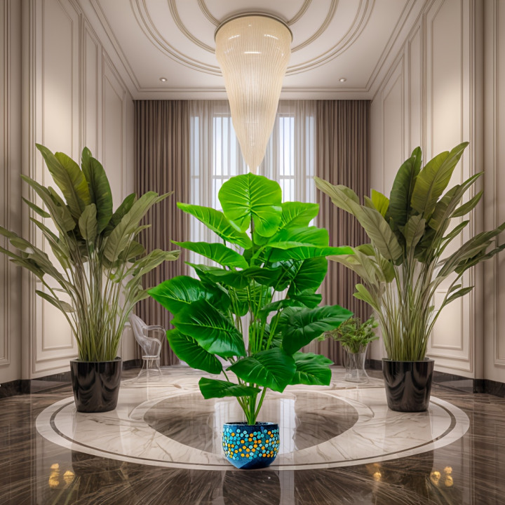 Palmera Artificial Realista 100 cm con 18 Hojas Decorativas | prologyc.es | repuestos.prologyc.es