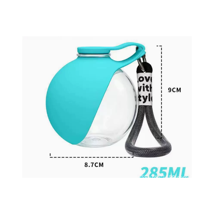 Botella de Agua para Perros y Gatos de 285 ml con Cuenco de Silicona y Acero Inoxidable | prologyc.es | repuestos.prologyc.es