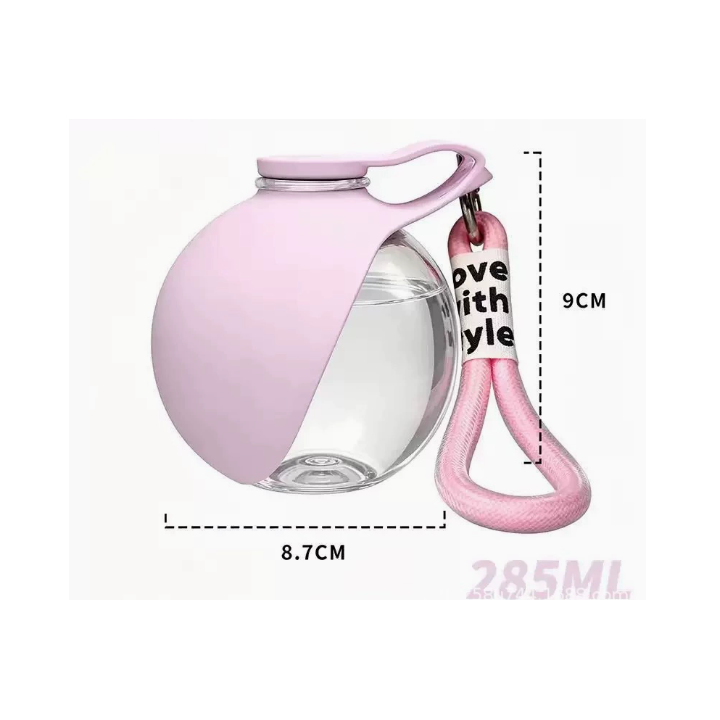 Botella de Agua para Perros y Gatos de 285 ml con Cuenco de Silicona y Acero Inoxidable | prologyc.es | repuestos.prologyc.es