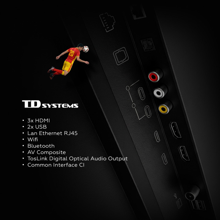Smart TV TD Systems K43C22TIZEN 43 Pulgadas 4K UHD Tizen OS 8.0 | prologyc.es | repuestos.prologyc.es