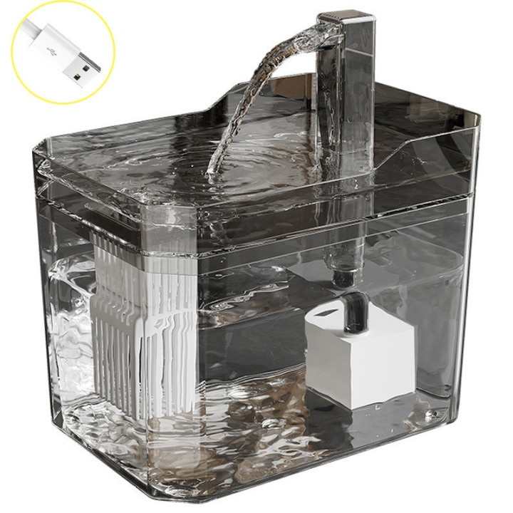 Fuente de Agua USB para Gatos con Filtro Automático y Bomba de Recirculación | prologyc.es | repuestos.prologyc.es