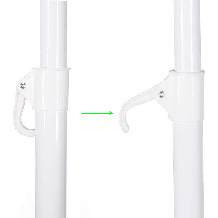 Sombrilla de Playa Plegable 140 cm con Protección Solar y Altura Ajustable | prologyc.es | repuestos.prologyc.es