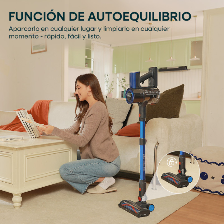 Aspiradora Inalámbrica Erabros EV2 450W 55KPa con Pantalla LED | prologyc.es | repuestos.prologyc.es