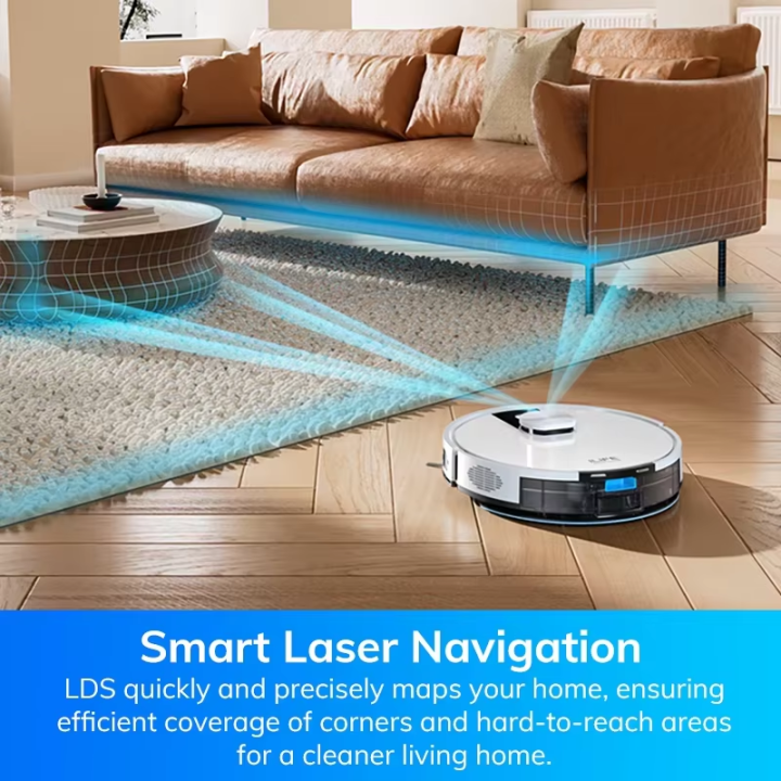 Robot Aspirador y Friegasuelos ILIFE A12 Pro con Navegación LiDAR y Autovaciado | prologyc.es | repuestos.prologyc.es