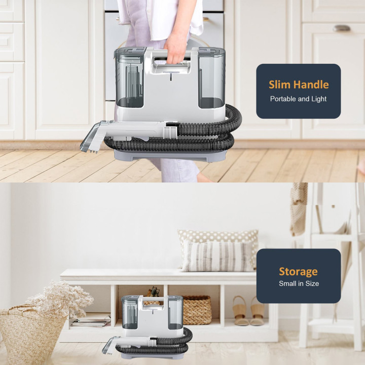 Limpiadora de Tapicerías y Alfombras de Alta Potencia con Pulverizador y Extractor | prologyc.es | repuestos.prologyc.es