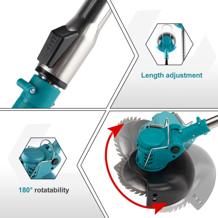 Cortacésped Inalámbrico 1500W Plegable Compatible con Batería Makita 21V | prologyc.es | repuestos.prologyc.es