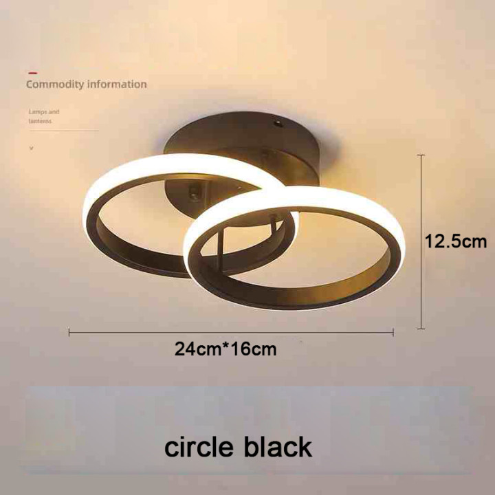 Lámpara de Techo LED Moderna de 2 Anillos para Pasillo Salón y Dormitorio | prologyc.es | repuestos.prologyc.es