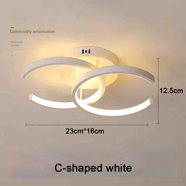 Lámpara de Techo LED Moderna de 2 Anillos para Pasillo Salón y Dormitorio | prologyc.es | repuestos.prologyc.es