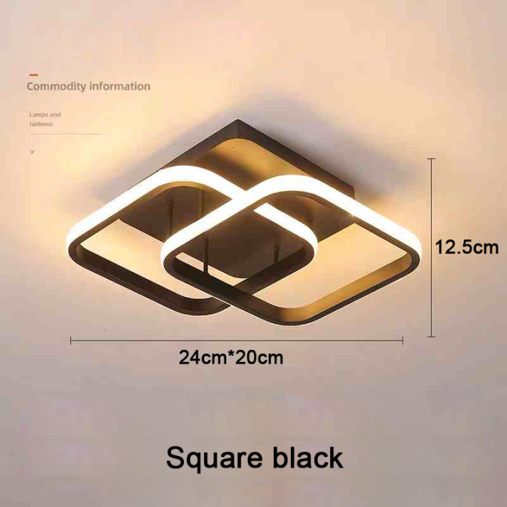 Lámpara de Techo LED Moderna de 2 Anillos para Pasillo Salón y Dormitorio | prologyc.es | repuestos.prologyc.es