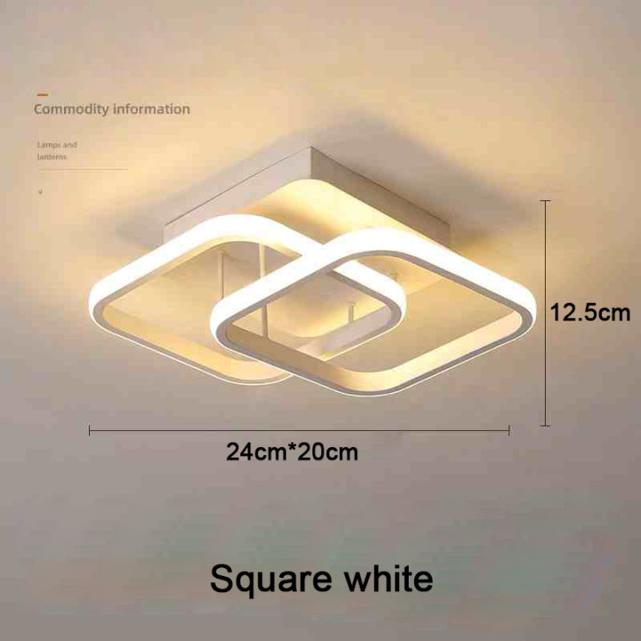 Lámpara de Techo LED Moderna de 2 Anillos para Pasillo Salón y Dormitorio | prologyc.es | repuestos.prologyc.es