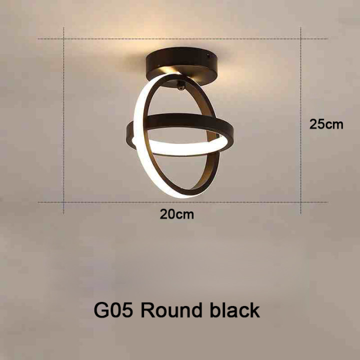 Lámpara de Techo LED Moderna de 2 Anillos para Pasillo Salón y Dormitorio | prologyc.es | repuestos.prologyc.es