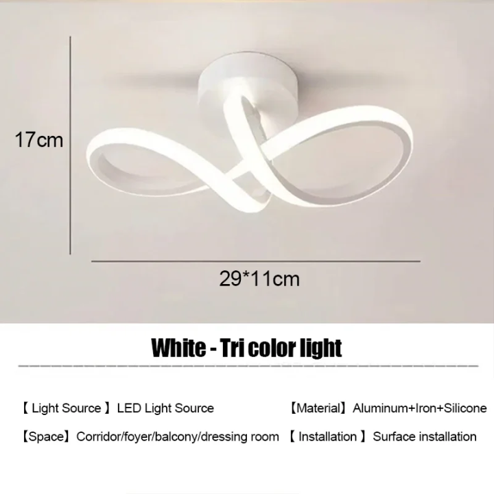Lámpara LED de Techo Minimalista Estilo Nórdico para Pasillo Salón y Balcón | prologyc.es | repuestos.prologyc.es