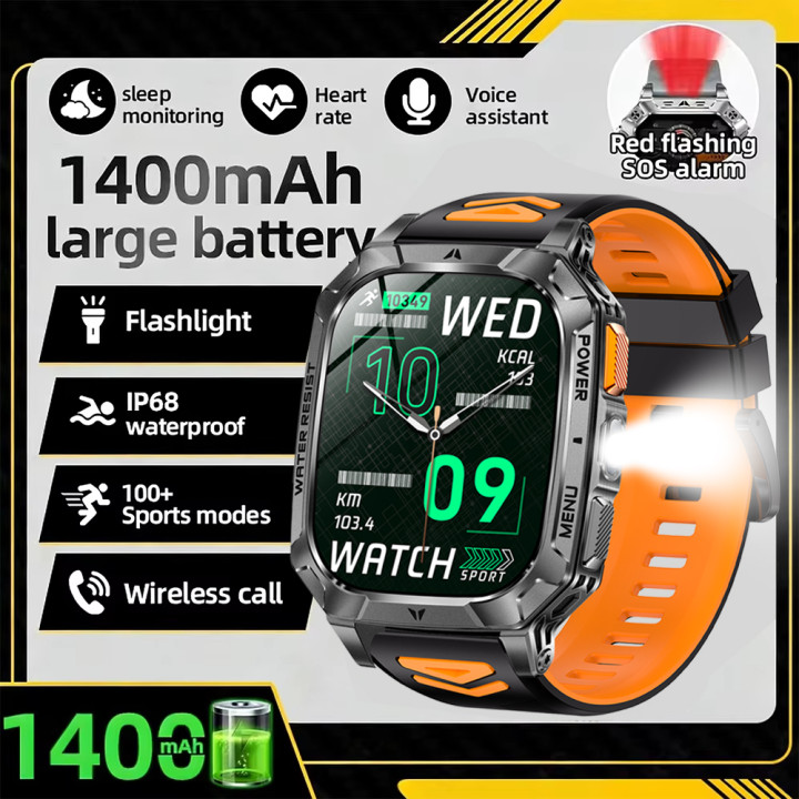 Reloj Inteligente AMOLED 2,01" IP68 con Batería de 1400 mAh, Llamadas Bluetooth y Monitor Deportivo | prologyc.es | repuestos.pr