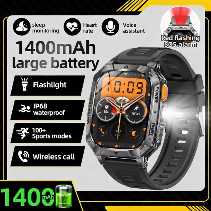 Reloj Inteligente AMOLED 2,01" IP68 con Batería de 1400 mAh, Llamadas Bluetooth y Monitor Deportivo | prologyc.es | repuestos.pr