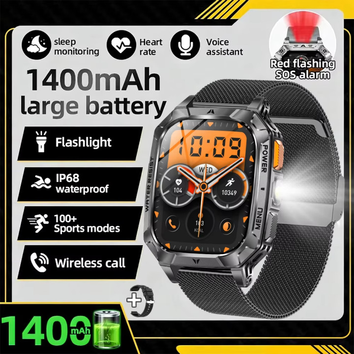 Reloj Inteligente AMOLED 2,01" IP68 con Batería de 1400 mAh, Llamadas Bluetooth y Monitor Deportivo | prologyc.es | repuestos.pr