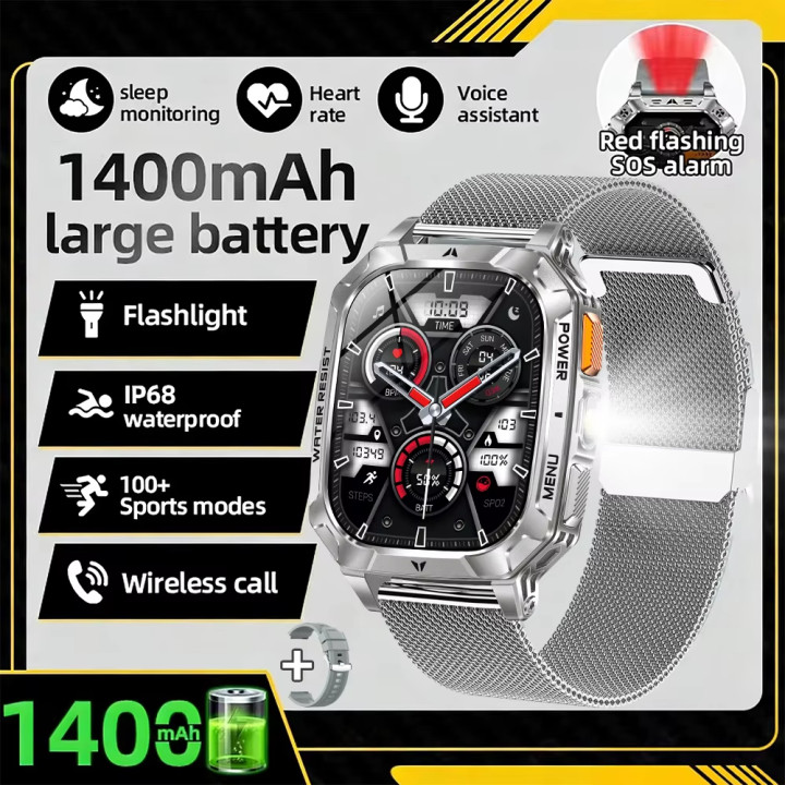 Reloj Inteligente AMOLED 2,01" IP68 con Batería de 1400 mAh, Llamadas Bluetooth y Monitor Deportivo | prologyc.es | repuestos.pr