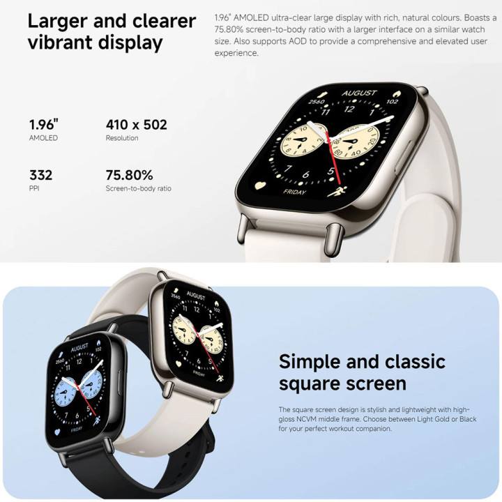 Smartwatch Xiaomi Redmi Watch 5 Lite AMOLED 1,96" con Llamadas Bluetooth y GPS | prologyc.es | repuestos.prologyc.es