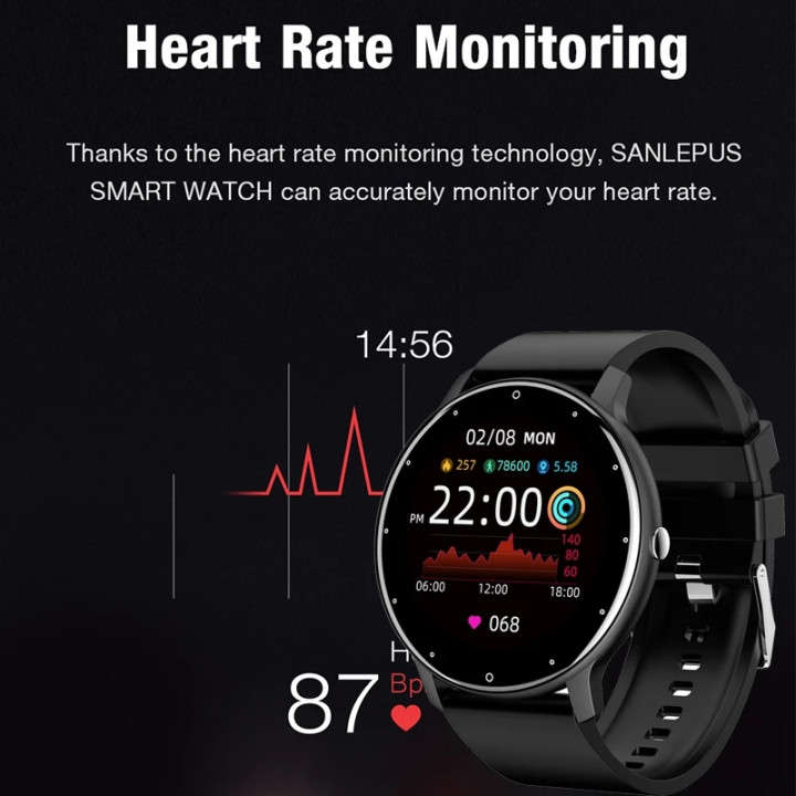 Reloj Inteligente LIGE Deportivo con Monitor de Frecuencia Cardíaca para Android e iOS | prologyc.es | repuestos.prologyc.es