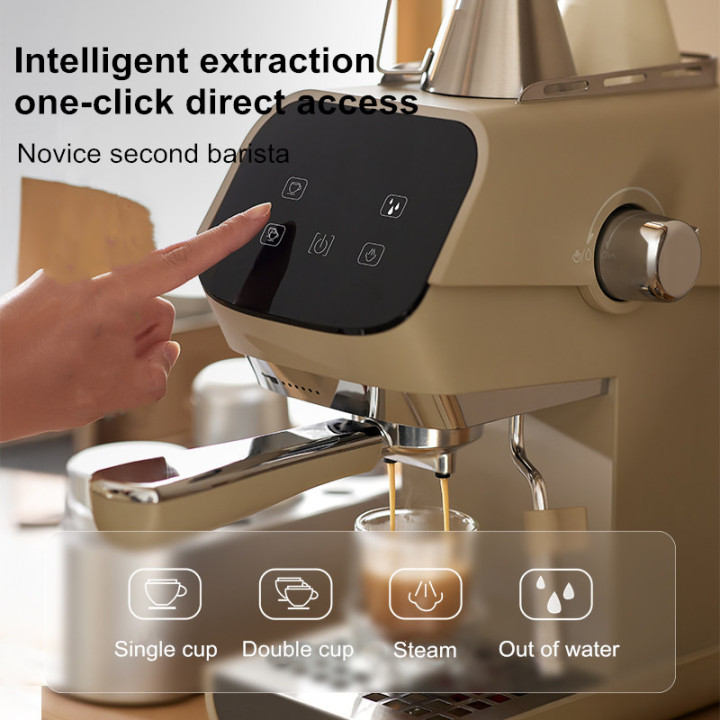 Cafetera Espresso Semiautomática Compacta 15 Bares con Vaporizador para Cappuccino y Latte | prologyc.es | repuestos.prologyc.es