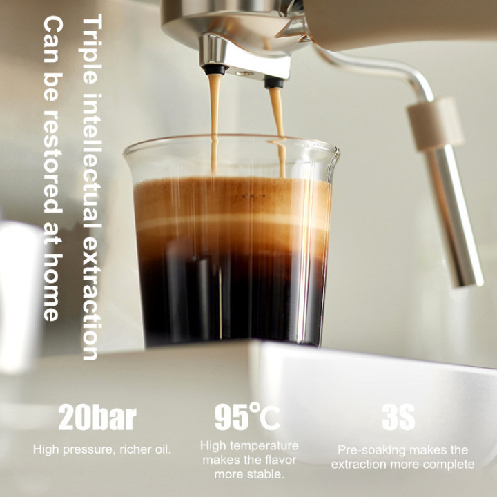 Cafetera Espresso Semiautomática Compacta 15 Bares con Vaporizador para Cappuccino y Latte | prologyc.es | repuestos.prologyc.es
