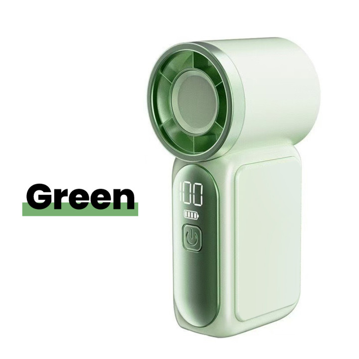 Mini Ventilador Portátil Recargable USB-C con Pantalla Digital y 5 Velocidades | prologyc.es | repuestos.prologyc.es