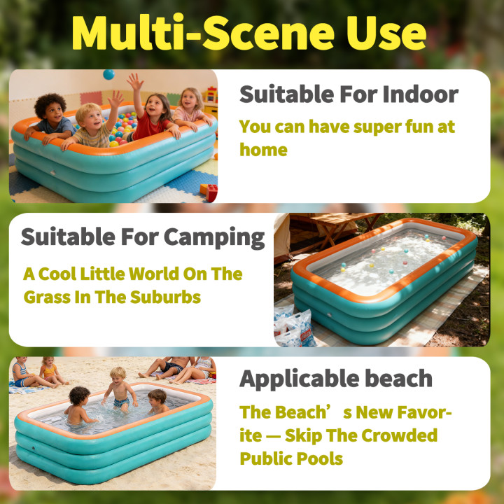 Piscina Inflable Familiar de PVC Grueso para Jardín, Patio y Exterior | prologyc.es | repuestos.prologyc.es