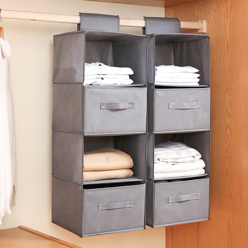 Organizador Colgante de Armario de Lino y Algodón Plegable para Ropa | prologyc.es | repuestos.prologyc.es