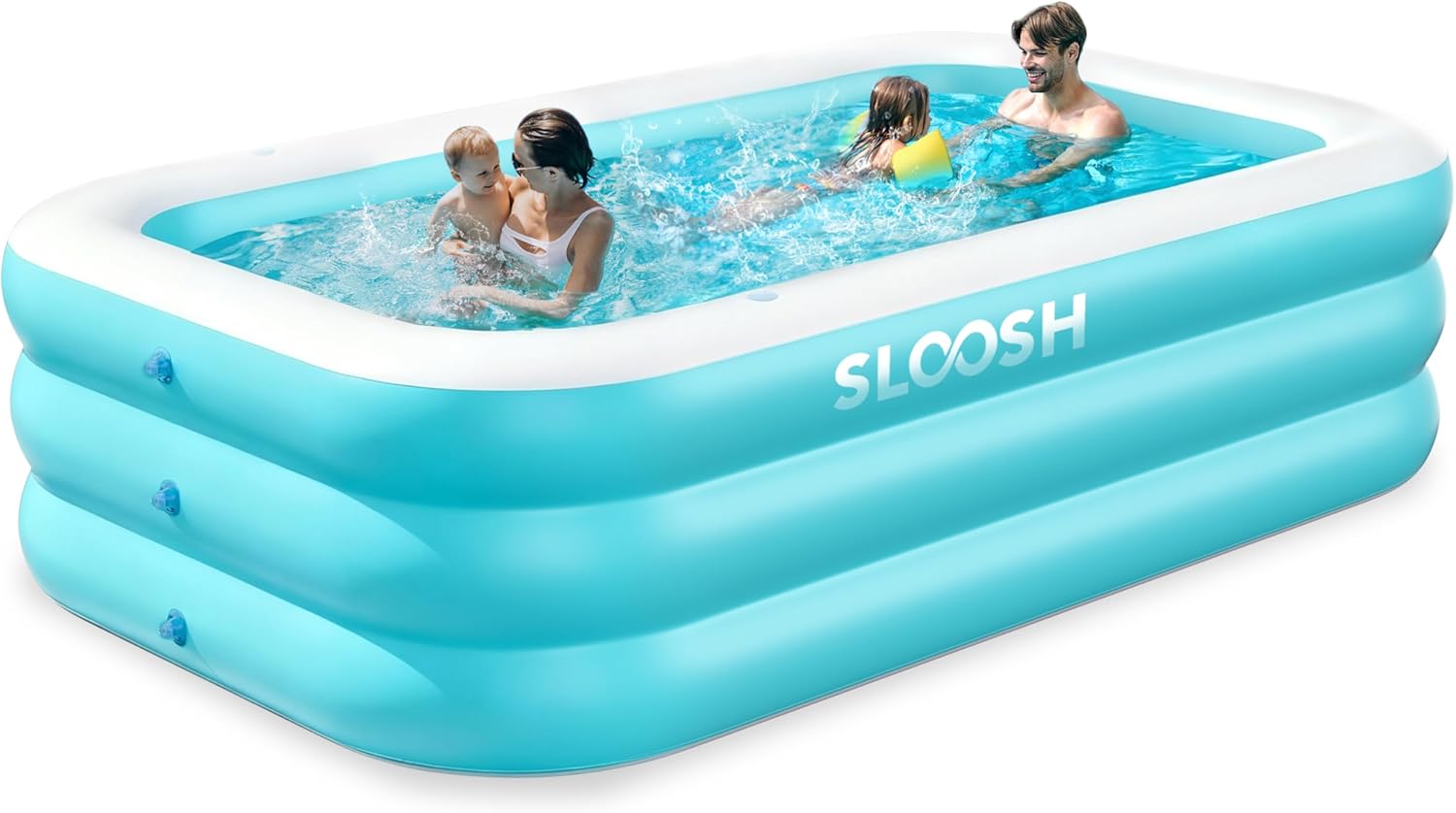 Piscina Inflable Familiar SLOOSH con Asientos de PVC Reforzado para Jardín y Patio | prologyc.es | repuestos.prologyc.es