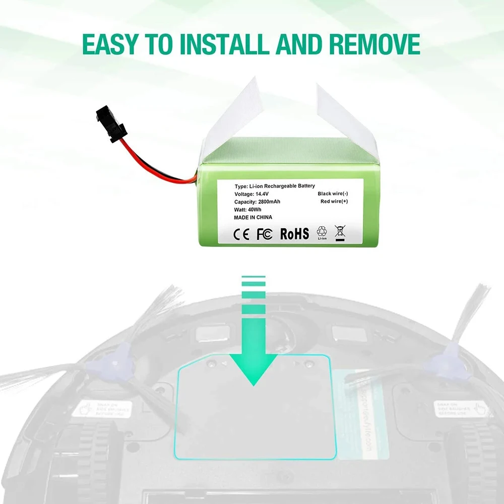 Batería robot aspirador 14,4V 6800mAh Conga 990 1090 | Prologyc
