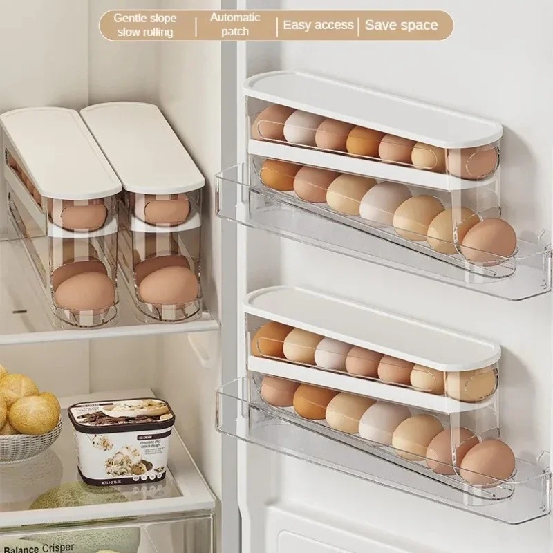 Organizador Automático de Huevos de 2 Niveles para Refrigerador con Dispensador Enrollable | prologyc.es | repuestos.prologyc.es
