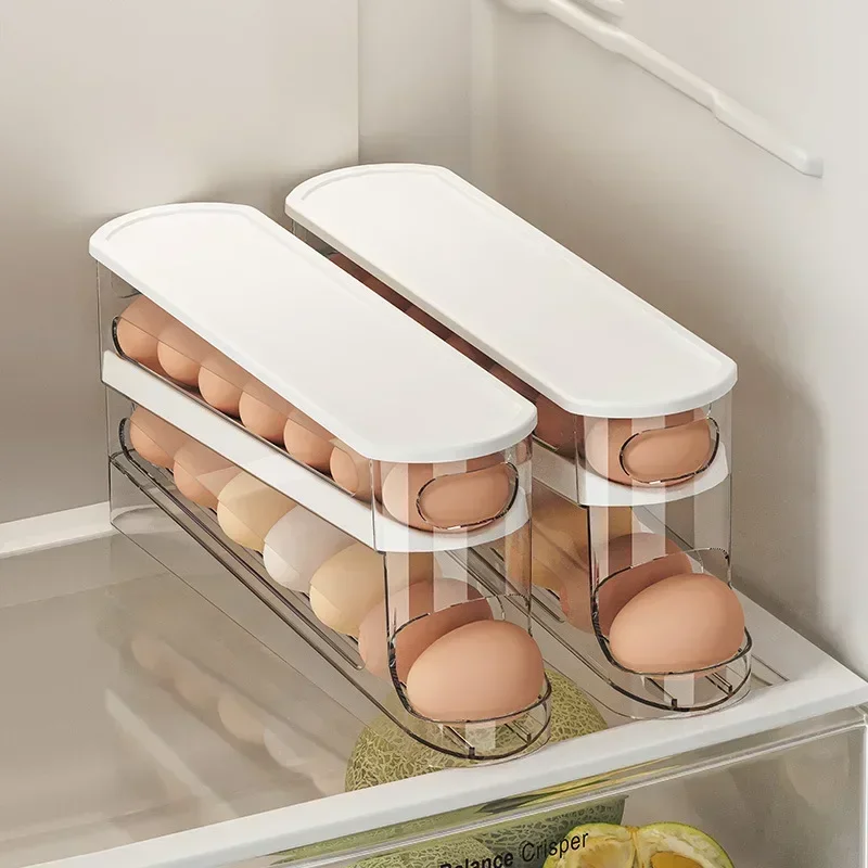 Organizador Automático de Huevos de 2 Niveles para Refrigerador con Dispensador Enrollable | prologyc.es | repuestos.prologyc.es