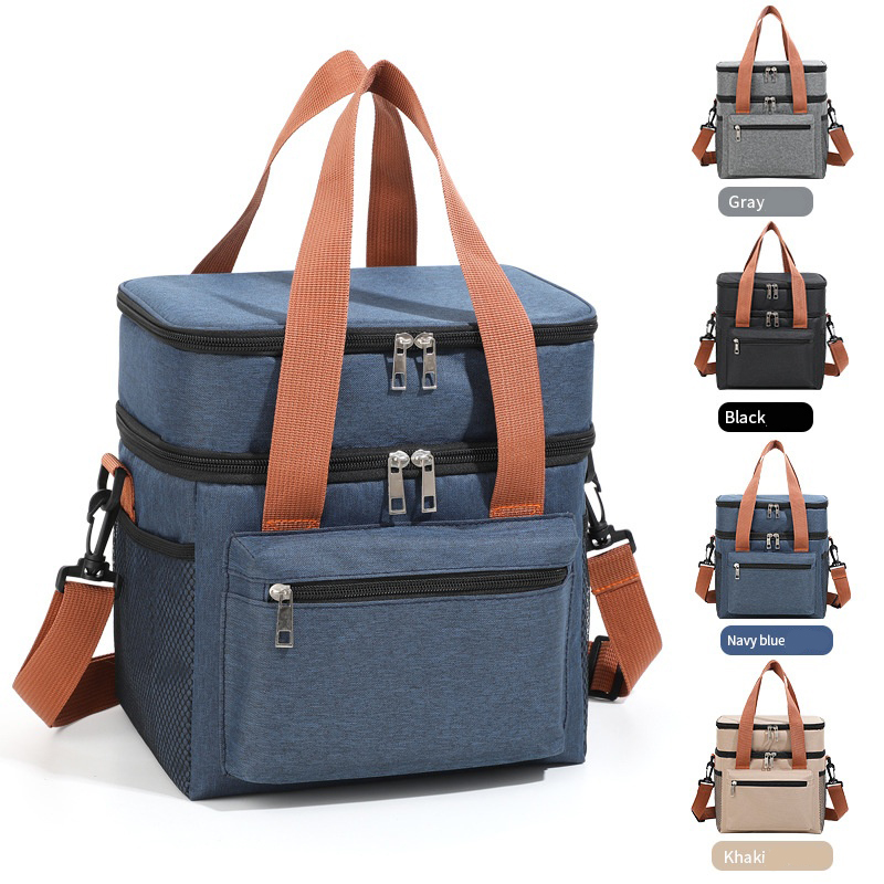 Bolsa Térmica de Almuerzo de Doble Capa con Bandolera para Picnic y Trabajo | prologyc.es | repuestos.prologyc.es
