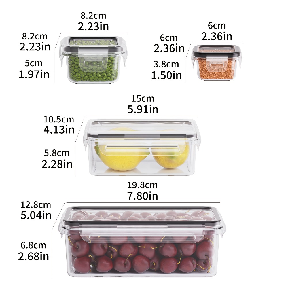 Juego de Recipientes Herméticos para Alimentos Libres de BPA Aptos para Microondas y Congelador | prologyc.es | repuestos.prolog