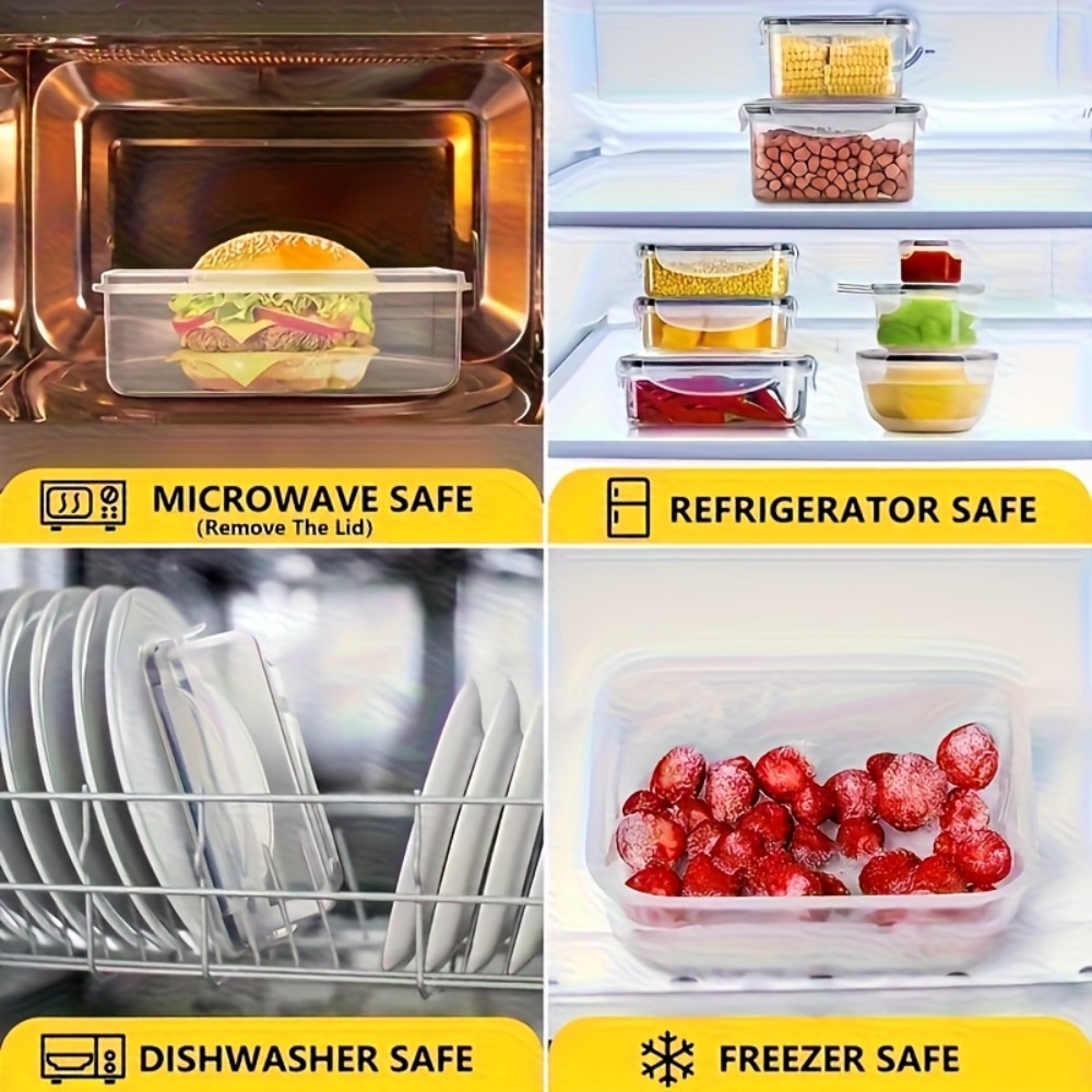 Juego de Recipientes Herméticos para Alimentos Libres de BPA Aptos para Microondas y Congelador | prologyc.es | repuestos.prolog