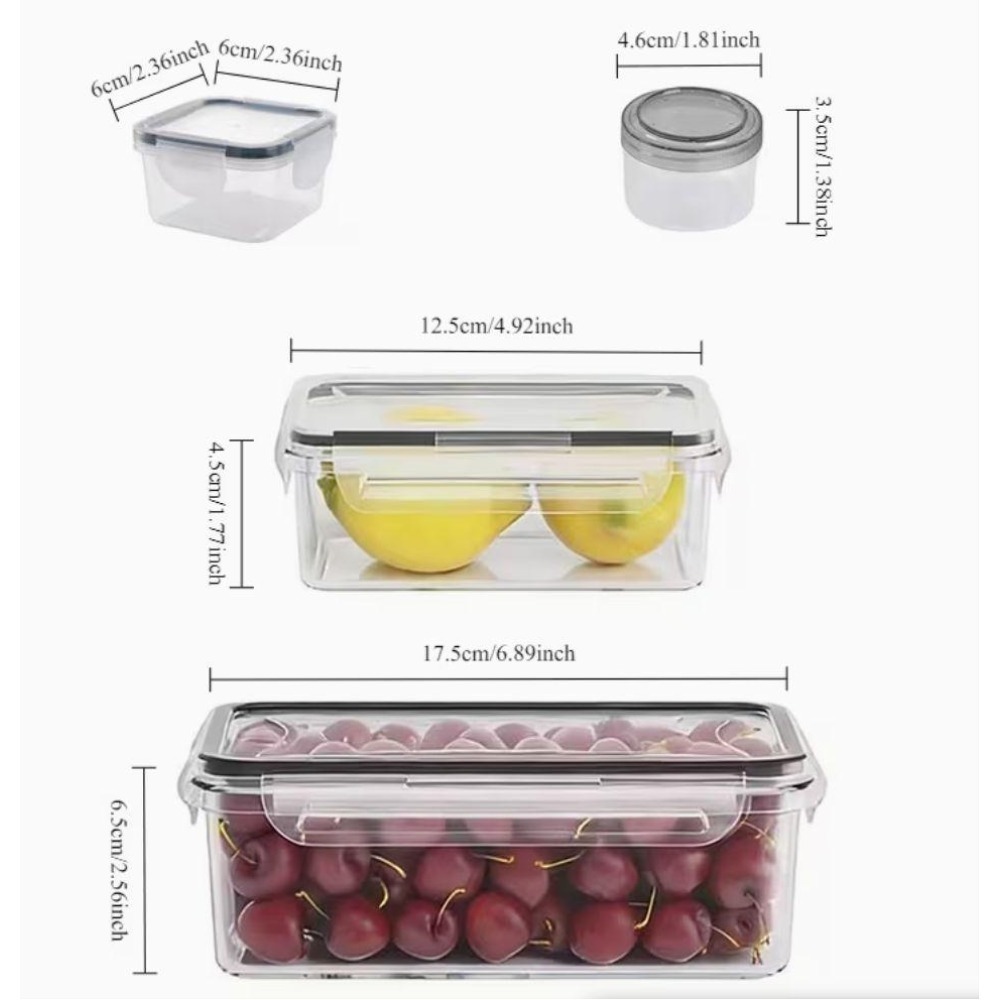 Juego de Recipientes Herméticos para Alimentos Libres de BPA Aptos para Microondas y Congelador | prologyc.es | repuestos.prolog