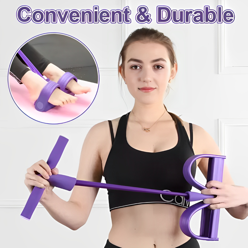 Tensor de Pedal de 4 Tubos con Bandas Elásticas para Fitness, Yoga y Abdominales | prologyc.es | repuestos.prologyc.es
