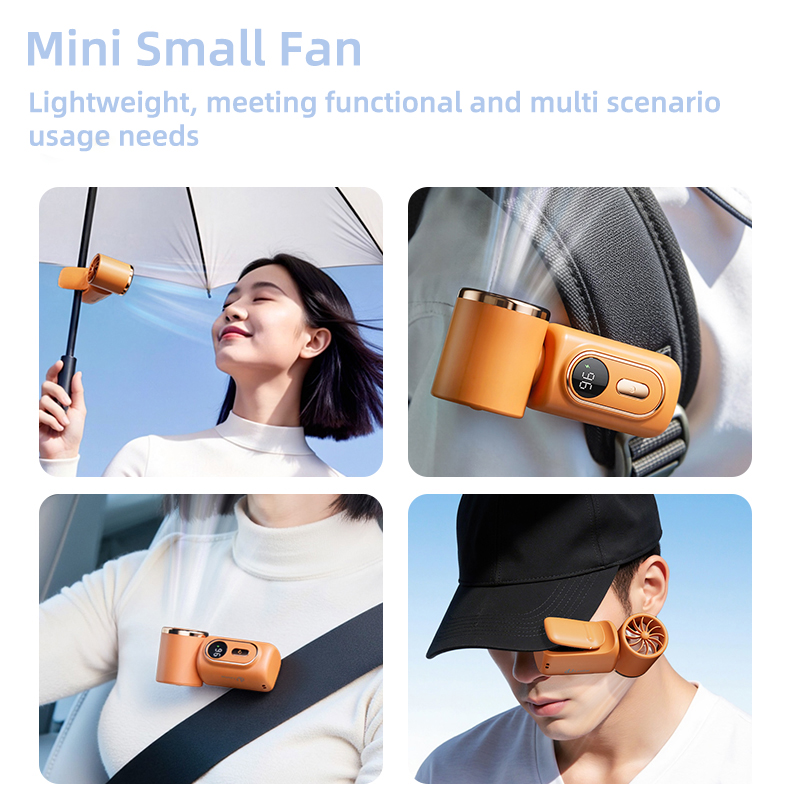 Mini Ventilador Recargable USB Tipo C 5 Velocidades con Clip | prologyc.es | repuestos.prologyc.es