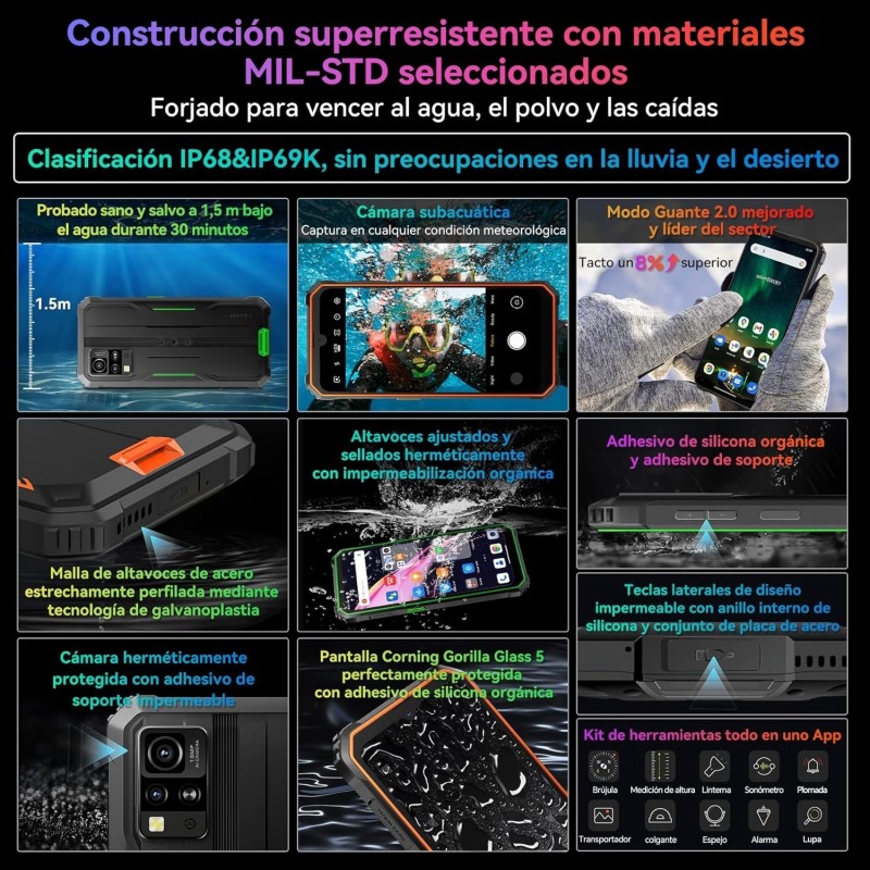 Blackview BV4800 Pro 4GB+128GB 4G Rugerizado IP68 | prologyc.es