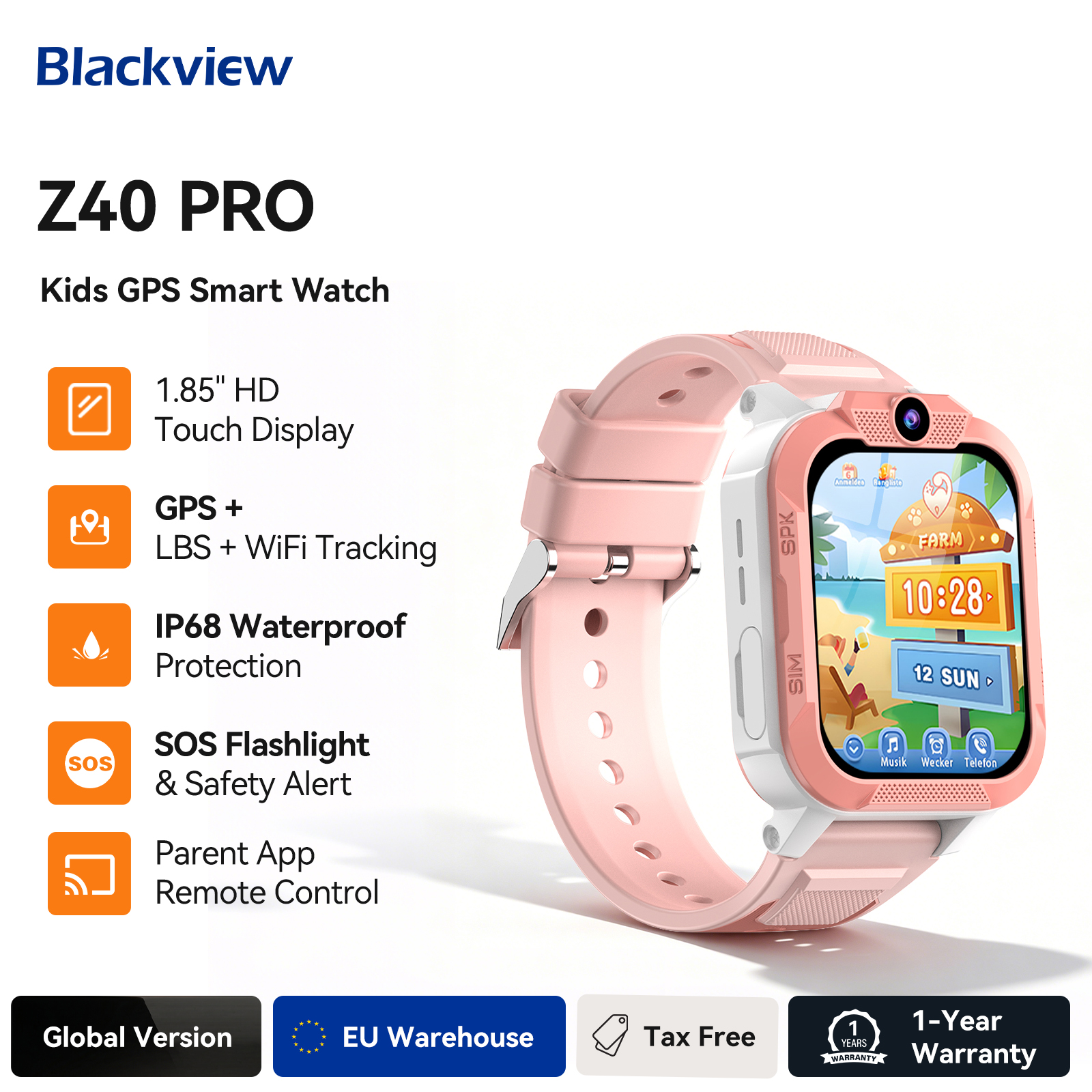 Blackview Z40 Pro Reloj Inteligente para Niños 4G GPS | prologyc.es