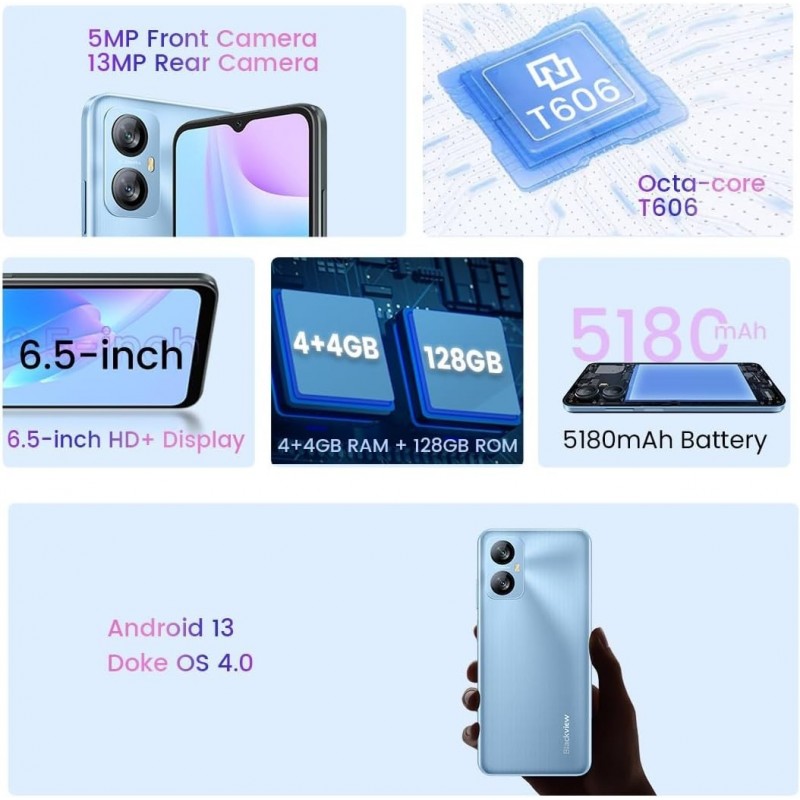 Blackview A52 Pro 4GB+128GB 4G 6,5" 5180mAh | prologyc.es